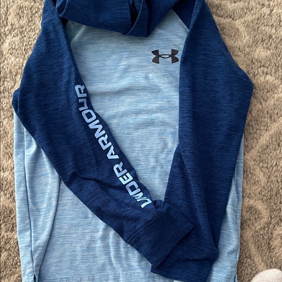 Under Armour Kids Two-Tone Blue Hoodie - Picture 4 of 4